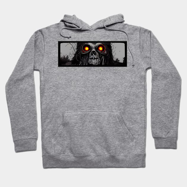 Evil Eye Zombie Hoodie by Atomic City Art